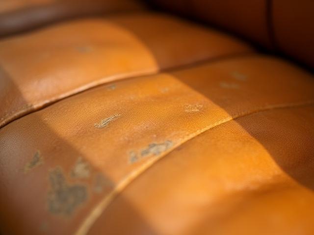 ヴィンテージカーのレザーシート修復